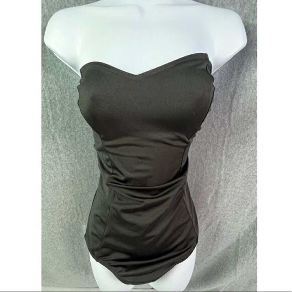 FASHION NOVA WOMENS BLACK 1PC PLAYBOY BUNNY COSTUME SIZE 2/3X NO EARS.